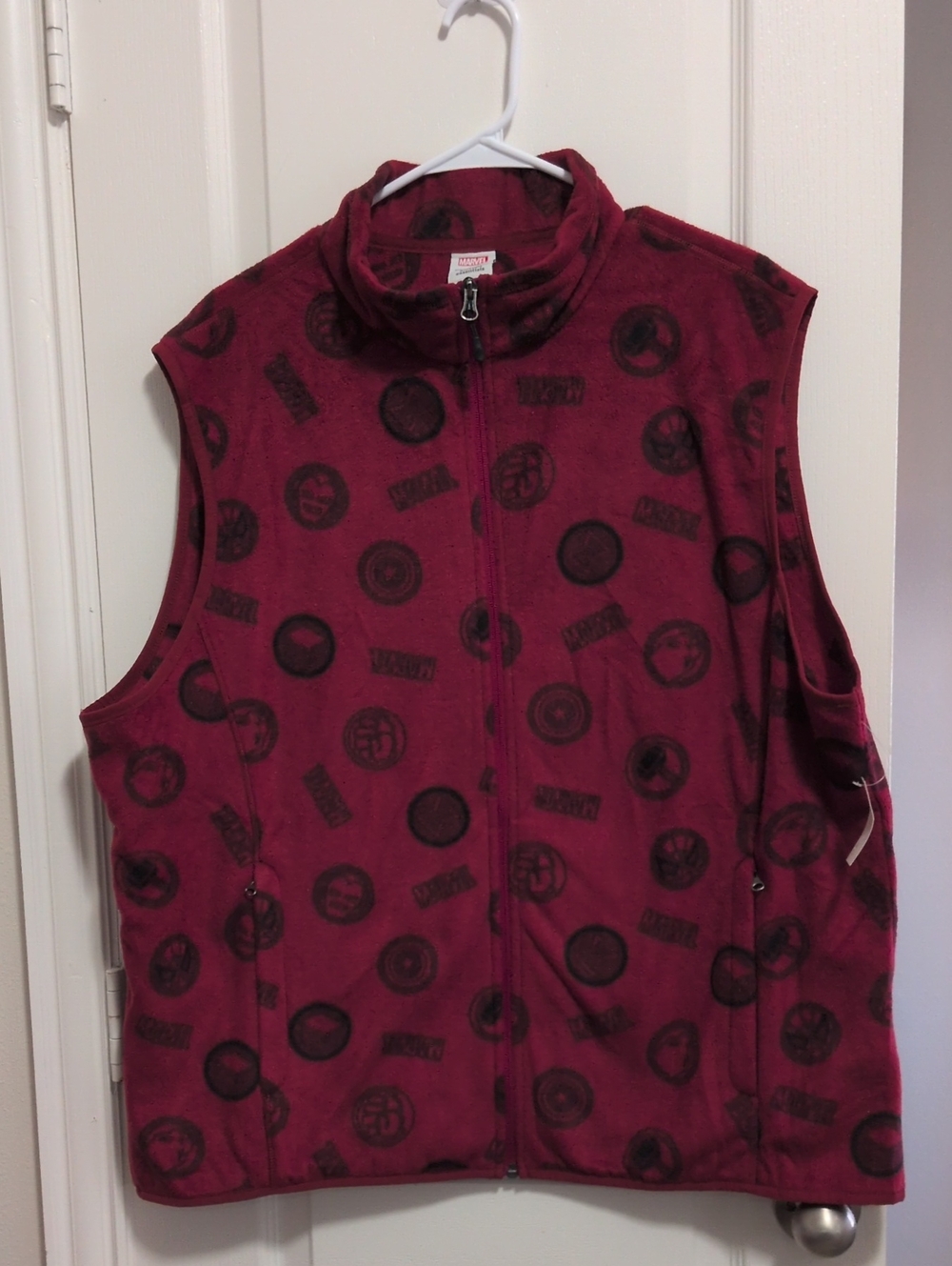 Marvel Red And Black Polar Fleece Vest
